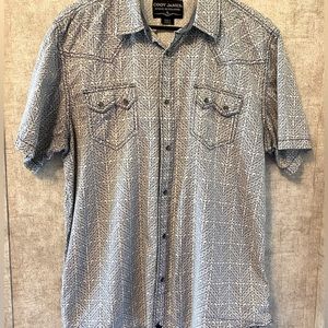 CODY JAMES pearl snap short sleeve shirt